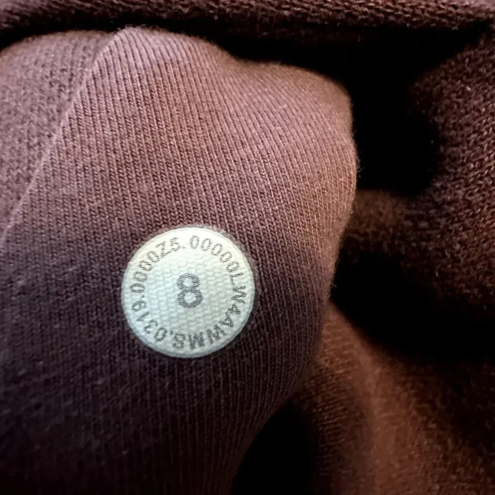 Lululemon Scuba Hoodie Light Cotton Fleece Pockets Dark Adobe Limited Edition 8
